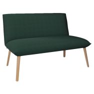 Banquette 2 places sans accoudoir sans bouton tissu Aquaclean Daytona Mobitec