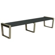 Banquette Arbane droite 240 cm Ipra/alu - Urbemob