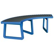Banquette Aréna cintrée 167 cm Ipra/alu - Urbemob