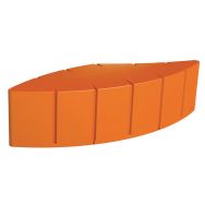 Banquette Connexio 4 places Végétal - orange