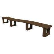 Banquette ESCAPADE ZIG ZAG primaire 267 cm 3 modules - marron