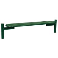Banquette Estoril 1.80 m acier pommeau inox brossé - Procity