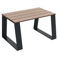 Banquette HAVANE 1 place effet lames bois/métal BUTON DESIGN