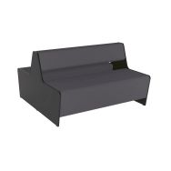 Banquette Ola 2 places dos à dos Anthracite