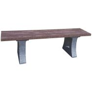 Banquette Parc en Kit marron pied gris