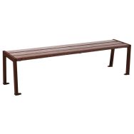 Banquette Silaos 1.80 m acier/plastique recyclé - Procity