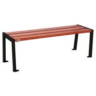 Banquette Silaos acier et bois - Procity
