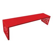 Banquette Venise acier 1.80 m - Procity