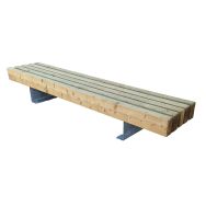 Banquette à lames pin / acier galvanisé - Boisdexter