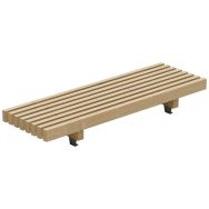 Banquette basse Modulam 2 pieds 175 cm - traité classe IV