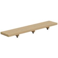 Banquette basse Modulam 3 pieds 293 cm - non traité
