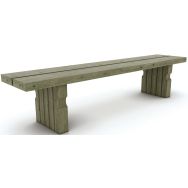 Banquette bois Noirmoutier 200x45x45 cm - pin