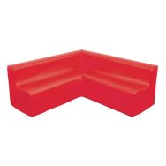 Banquette d'angle - rouge