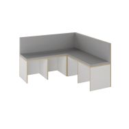 Banquette d'angle Filos assise mousse grise