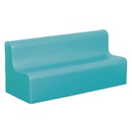 Banquette droite hauteur assise 32 cm - bleu