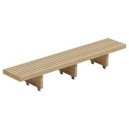 Banquette haute Modulam 3 pieds 293 cm - traité classe IV