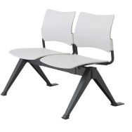 Banquette poutre Urban 2 places polypropylène Gris