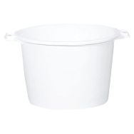 Baquet rond polypropylène blanc Plastorex