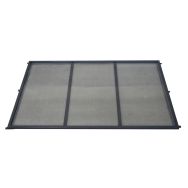 Bardage arrière d'extrémité gris 2 modules - Abri multi-usages toit cintrée