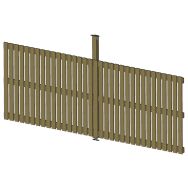 Bardage sur coté latéral pour pergola renforcée Boisdexter