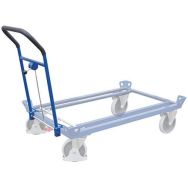 Barre de poussée mobile pour chariot porte-palettes