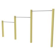 Barres fixes 3 hauteurs jambes de scellement