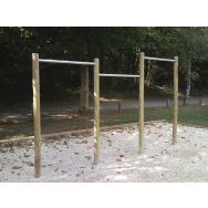 Barres fixes version rondins