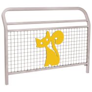 Barrière 1.50 m spéciale Ecole Conviviale Le Chat - zinc - Procity