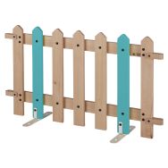 Barrière 7 lattes support montant coloris bleu turquoise