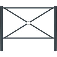 Barrière Croix St André Ténor tête bombée Ø 76 mm -anthracite 7016-Rossignol Pro