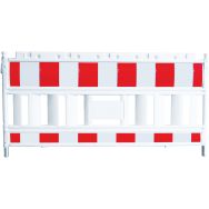 Barrière Euro2 , sans adapteur lampes, classe 1, rouge/blanc