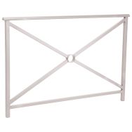 Barrière Lisbonne 1.50 m structure simple croix - zinc gris 7044