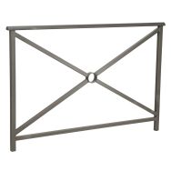 Barrière Lisbonne 1,50 m structure simple croix - zinc gris Procity