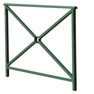 Barrière Lisbonne 1 m structure simple croix - zinc vert 6005