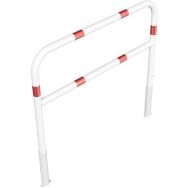 Barrière amovible tournant blocage triangulaire-Blanc/Rouge-Schake