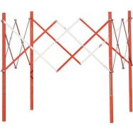 Barrière de chantier extensible de regard rouge/blanche