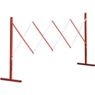 Barrière de chantier extensible droite - rouge/blanche