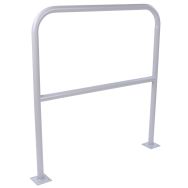 Barrière de sécurité à plongueuratine ø 38 mm longueur 1m argent