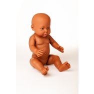 Bébé africain fille 40 cm sans cheveux
