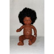 Bébé africain fille avec cheveux