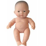 Bébé asiatique fille 21 cm sans cheveux