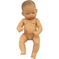 Bébé asiatique fille 32 cm sans cheveux
