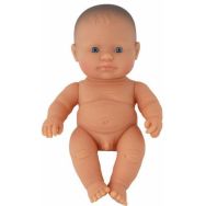 Bébé européen garçon 21 cm sans cheveux