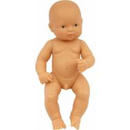 Bébé européen garçon 32 cm sans cheveux