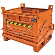 Benne à ouverture basculante par le bas en acier - Justrite