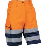 Bermuda de travail haute visu. marine/jaune fluo XL PHBE2