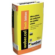 Béton à prise très rapide - Webercel flash 25 kg