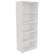Bibliothèque Offnen ouverte 4 tablettes 80 x 201 cm blanc