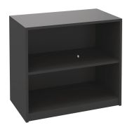 Bibliothèque basse Sirius sans porte 80x72 cm anthracite