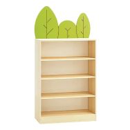 Bibliothèque haute 100 x 140 x 40 cm bouleau